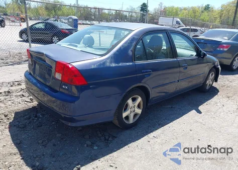 2005 Honda Civic Ex из США, поврежденный, VIN 2HGES26785H590971